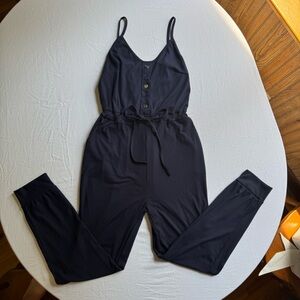 Black Sleeveless Jumpsuit